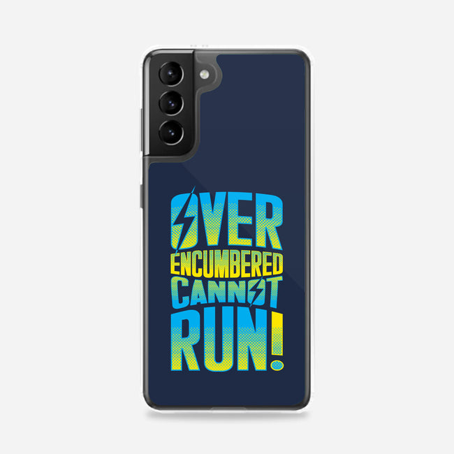 Overencumbered Cannot Run-Samsung-Snap-Phone Case-rocketman_art