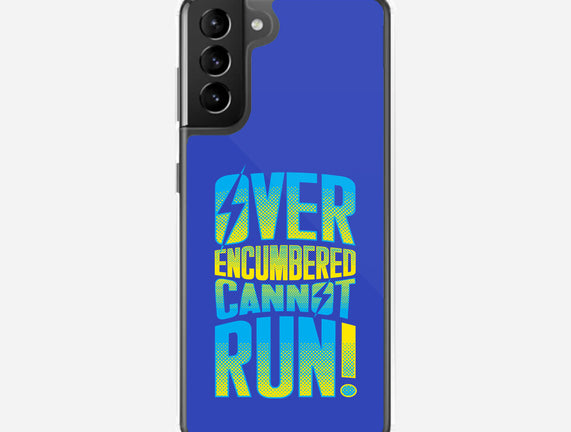 Overencumbered Cannot Run