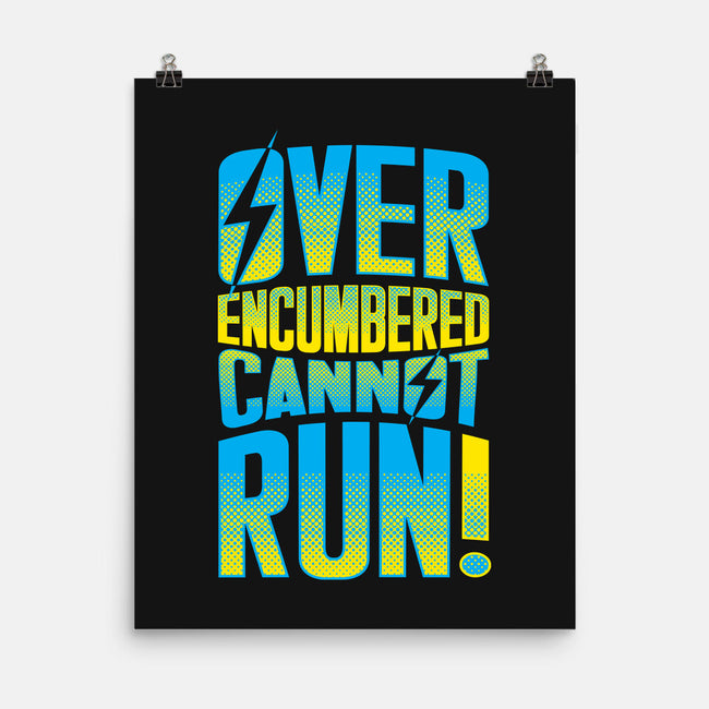 Overencumbered Cannot Run-None-Matte-Poster-rocketman_art