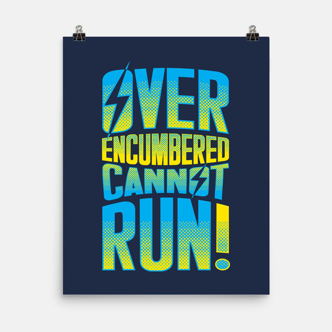 Overencumbered Cannot Run-None-Matte-Poster-rocketman_art
