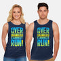 Overencumbered Cannot Run-Unisex-Basic-Tank-rocketman_art