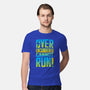 Overencumbered Cannot Run-Mens-Premium-Tee-rocketman_art