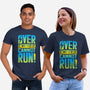 Overencumbered Cannot Run-Unisex-Basic-Tee-rocketman_art