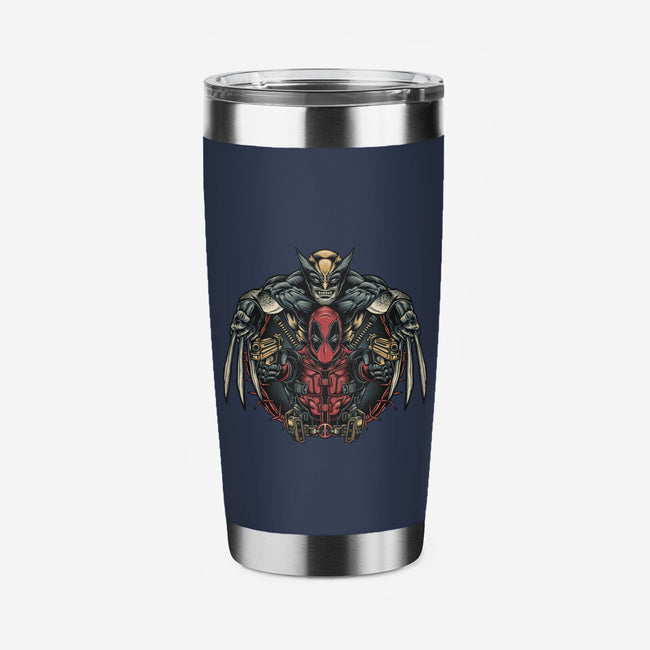 Double Trouble-None-Stainless Steel Tumbler-Drinkware-glitchygorilla