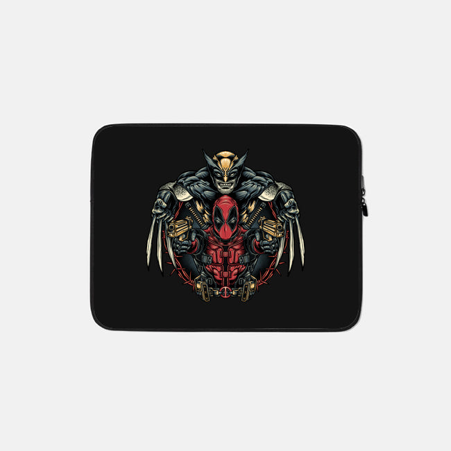 Double Trouble-None-Zippered-Laptop Sleeve-glitchygorilla