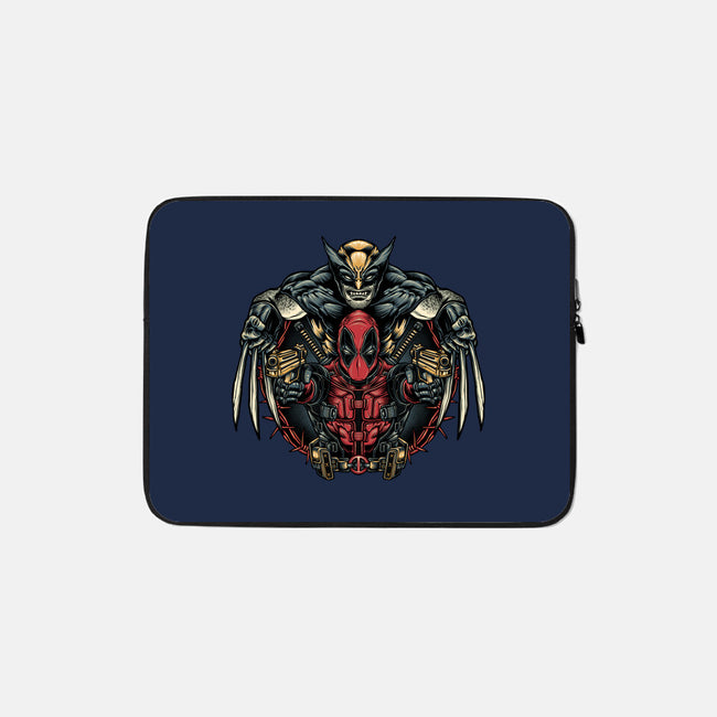 Double Trouble-None-Zippered-Laptop Sleeve-glitchygorilla