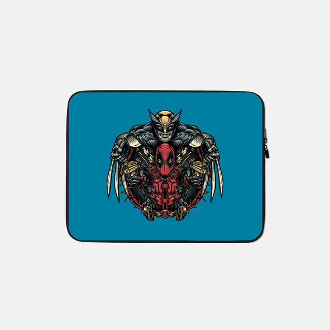 Double Trouble-None-Zippered-Laptop Sleeve-glitchygorilla