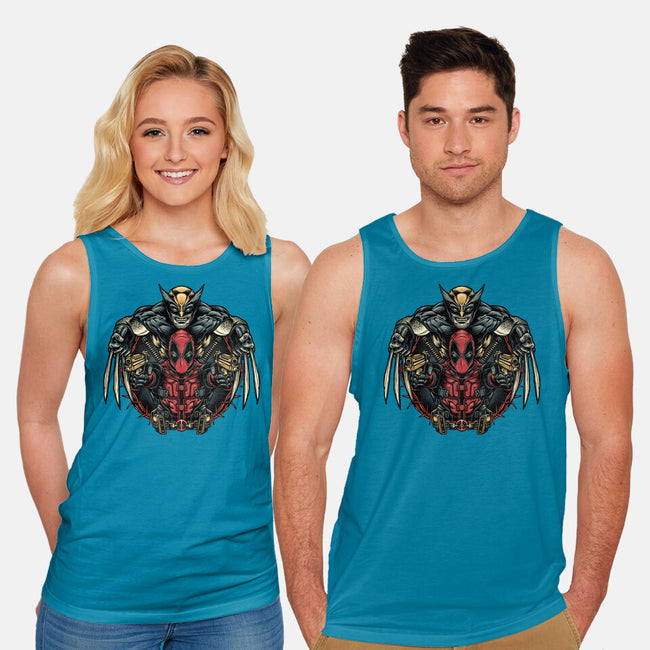 Double Trouble-Unisex-Basic-Tank-glitchygorilla