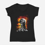 Lord Darkness-Womens-V-Neck-Tee-dalethesk8er