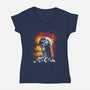 Lord Darkness-Womens-V-Neck-Tee-dalethesk8er