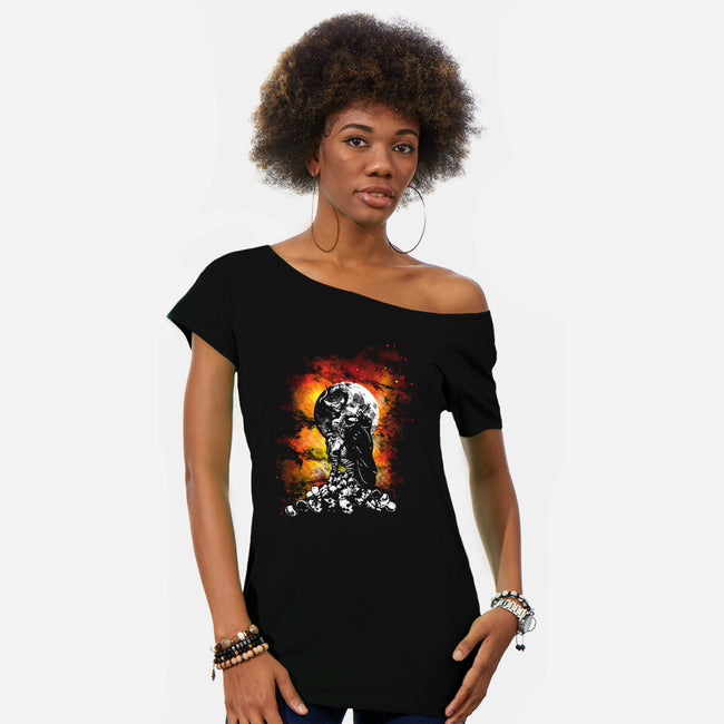 Lord Darkness-Womens-Off Shoulder-Tee-dalethesk8er