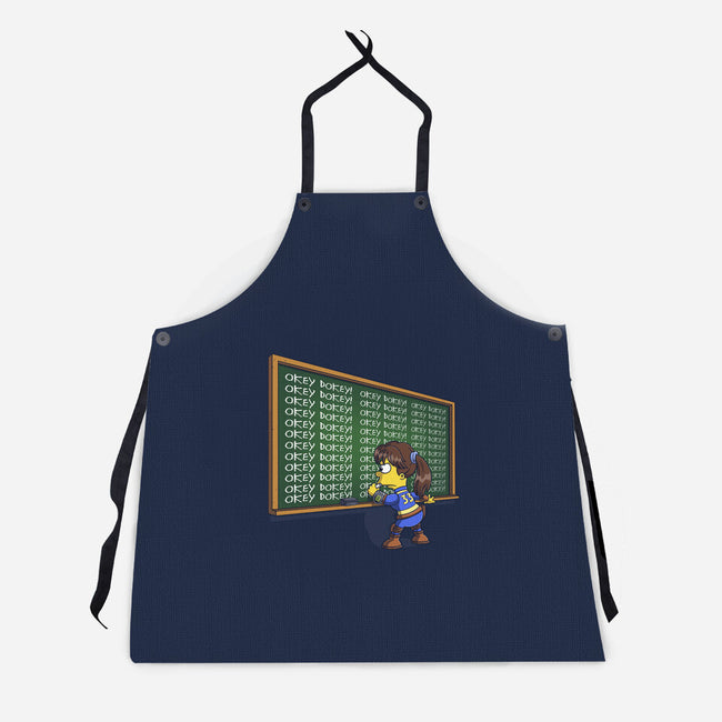 Okey Dokey-Unisex-Kitchen-Apron-Barbadifuoco