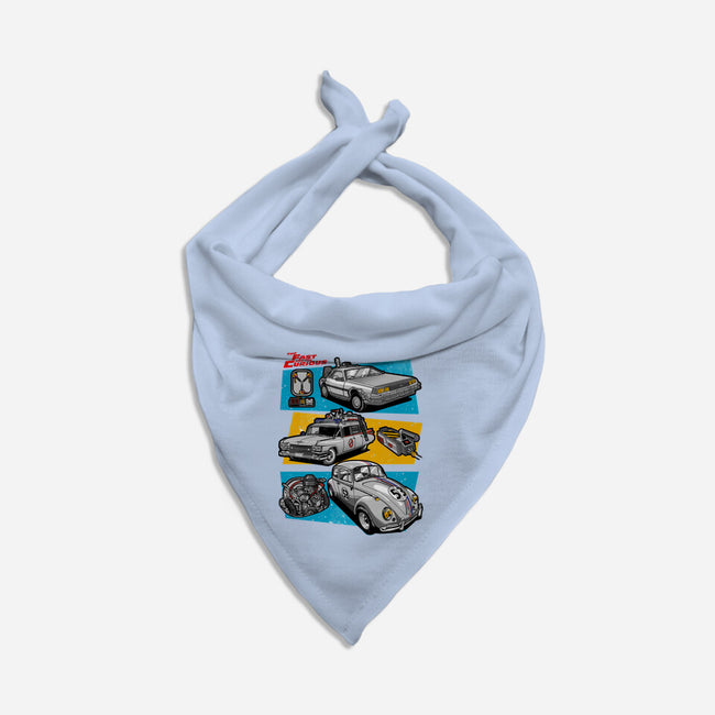 Fast And Curious Cars-Dog-Bandana-Pet Collar-Roni Nucleart