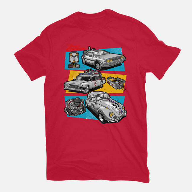 Fast And Curious Cars-Mens-Basic-Tee-Roni Nucleart