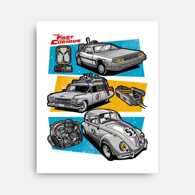 Fast And Curious Cars-None-Stretched-Canvas-Roni Nucleart