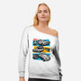 Fast And Curious Cars-Womens-Off Shoulder-Sweatshirt-Roni Nucleart