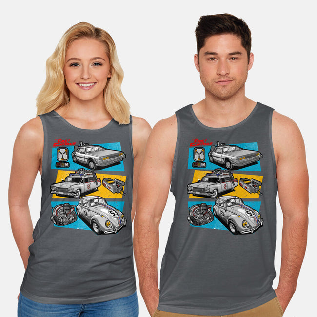 Fast And Curious Cars-Unisex-Basic-Tank-Roni Nucleart