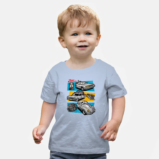 Fast And Curious Cars-Baby-Basic-Tee-Roni Nucleart