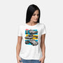 Fast And Curious Cars-Womens-Basic-Tee-Roni Nucleart