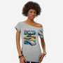 Fast And Curious Cars-Womens-Off Shoulder-Tee-Roni Nucleart