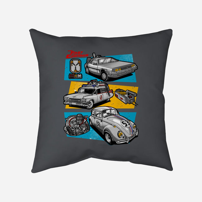 Fast And Curious Cars-None-Removable Cover w Insert-Throw Pillow-Roni Nucleart