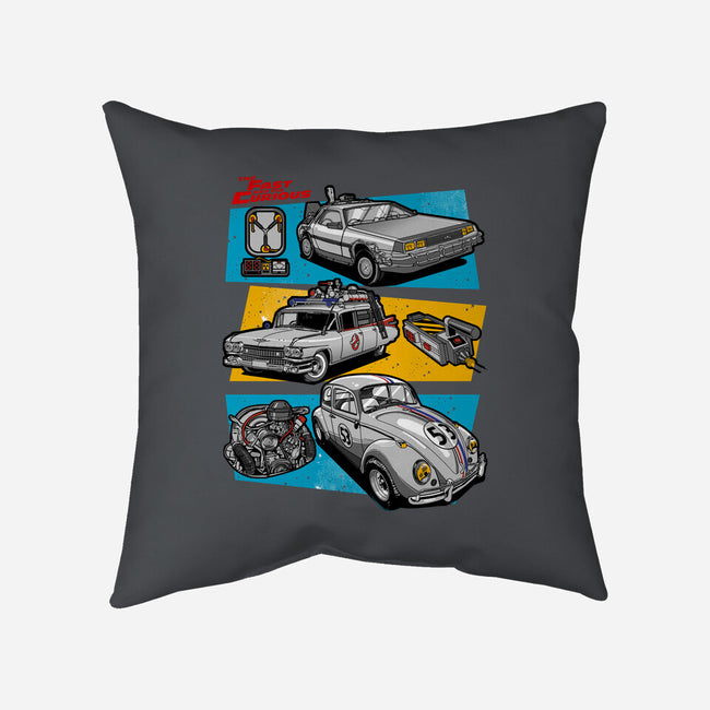 Fast And Curious Cars-None-Removable Cover-Throw Pillow-Roni Nucleart