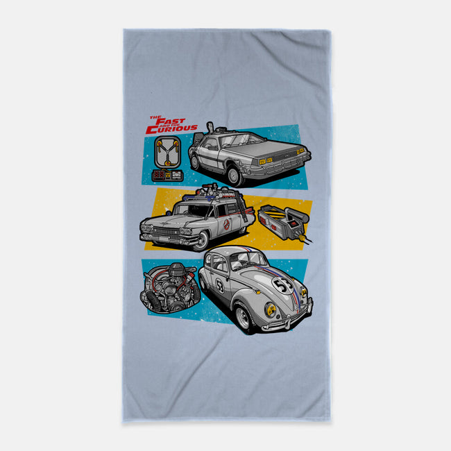 Fast And Curious Cars-None-Beach-Towel-Roni Nucleart