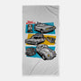 Fast And Curious Cars-None-Beach-Towel-Roni Nucleart