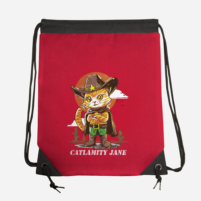 Catlamity Jane-None-Drawstring-Bag-kharmazero