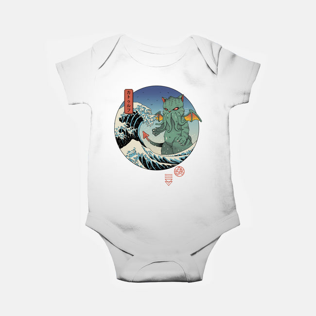 Great Cathulhu Wave-Baby-Basic-Onesie-vp021