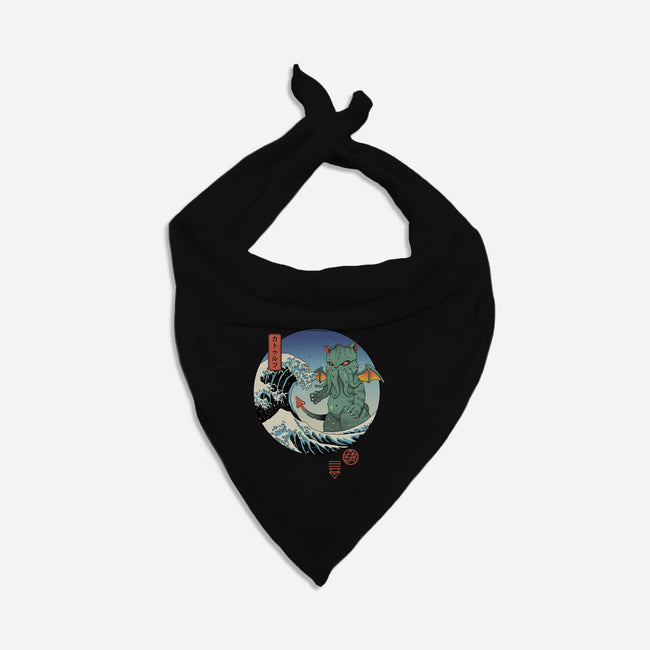 Great Cathulhu Wave-Cat-Bandana-Pet Collar-vp021