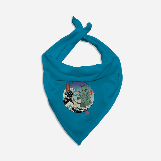 Great Cathulhu Wave-Cat-Bandana-Pet Collar-vp021