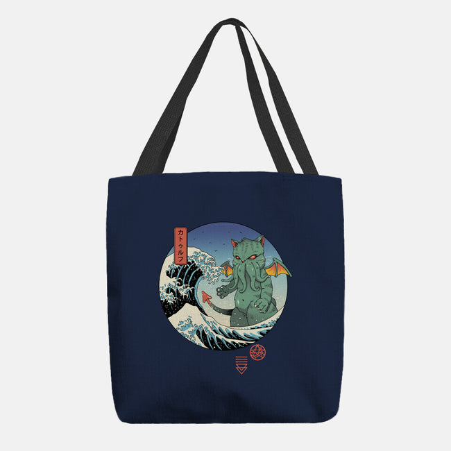 Great Cathulhu Wave-None-Basic Tote-Bag-vp021