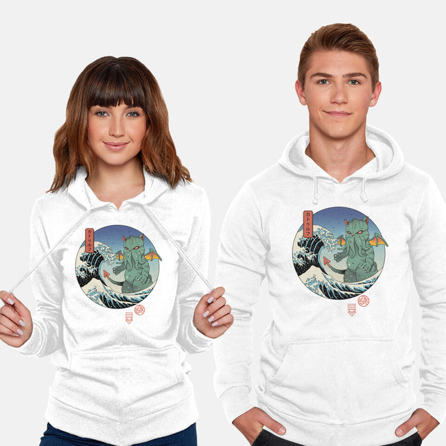 Great Cathulhu Wave-Unisex-Pullover-Sweatshirt-vp021