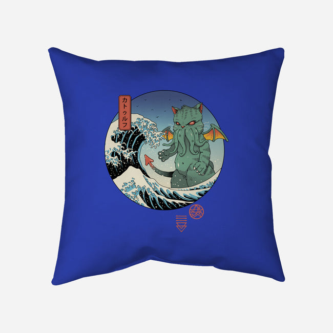 Great Cathulhu Wave-None-Removable Cover-Throw Pillow-vp021