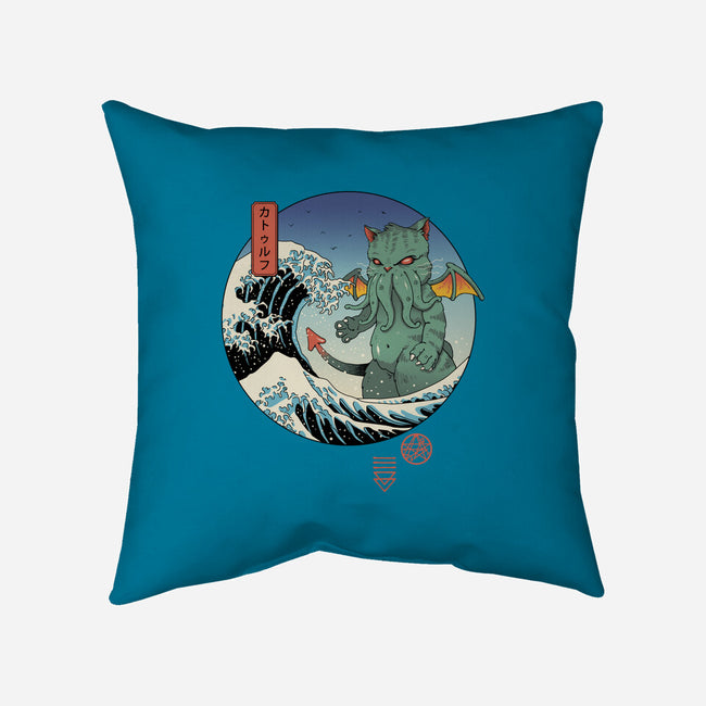 Great Cathulhu Wave-None-Removable Cover-Throw Pillow-vp021