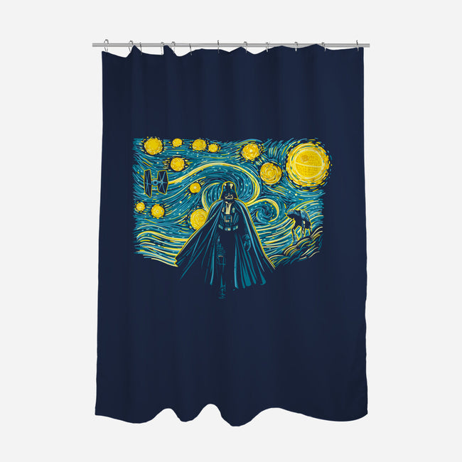 Starry Empire-None-Polyester-Shower Curtain-retrodivision