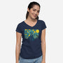 Starry Empire-Womens-V-Neck-Tee-retrodivision