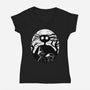 Silhouette Of Madness-Womens-V-Neck-Tee-nickzzarto