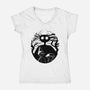 Silhouette Of Madness-Womens-V-Neck-Tee-nickzzarto