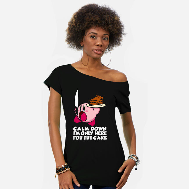 Calm Down-Womens-Off Shoulder-Tee-Xentee