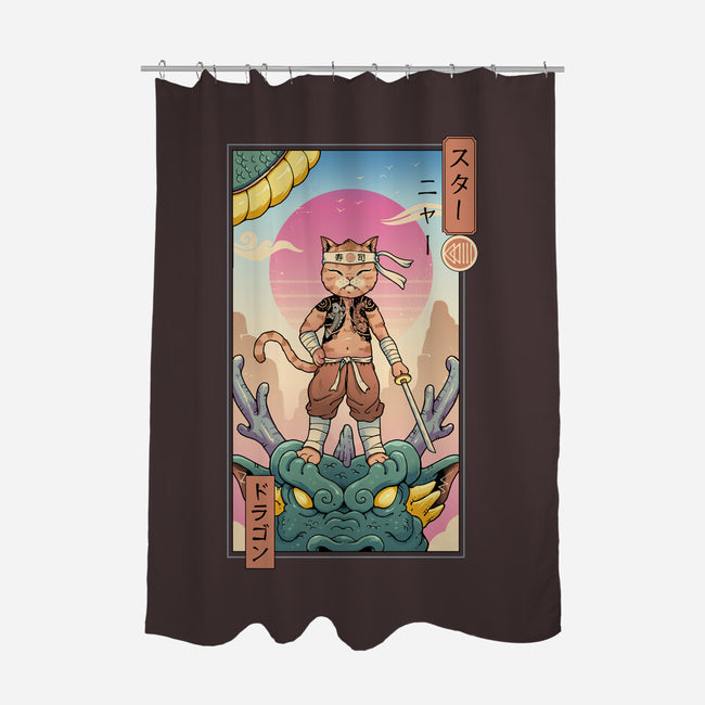 Dragon Meowster-None-Polyester-Shower Curtain-vp021