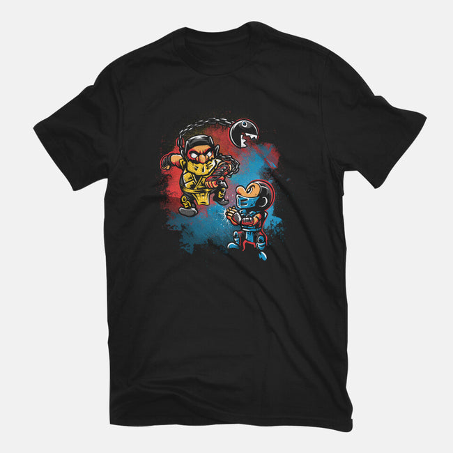 Wario Kombat-Mens-Heavyweight-Tee-Gleydson Barboza