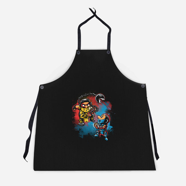 Wario Kombat-Unisex-Kitchen-Apron-Gleydson Barboza