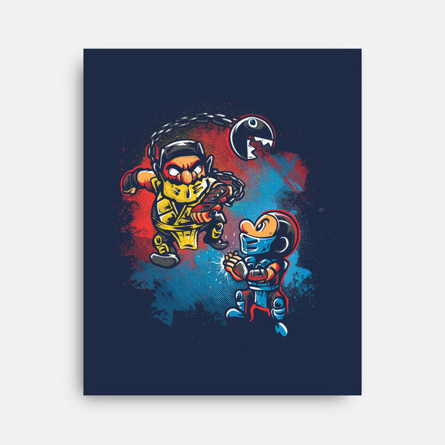 Wario Kombat-None-Stretched-Canvas-Gleydson Barboza