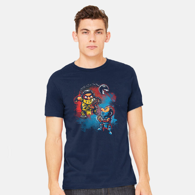 Wario Kombat-Mens-Heavyweight-Tee-Gleydson Barboza