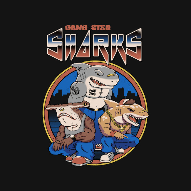 Gangster Sharks-Youth-Crew Neck-Sweatshirt-vp021