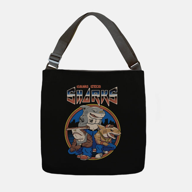 Gangster Sharks-None-Adjustable Tote-Bag-vp021