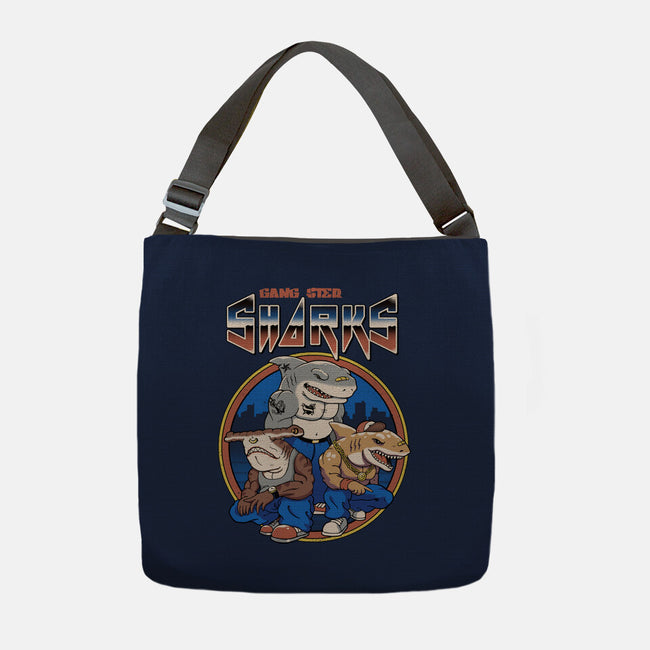 Gangster Sharks-None-Adjustable Tote-Bag-vp021