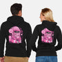 Pink Claw Machine-Unisex-Zip-Up-Sweatshirt-eduely